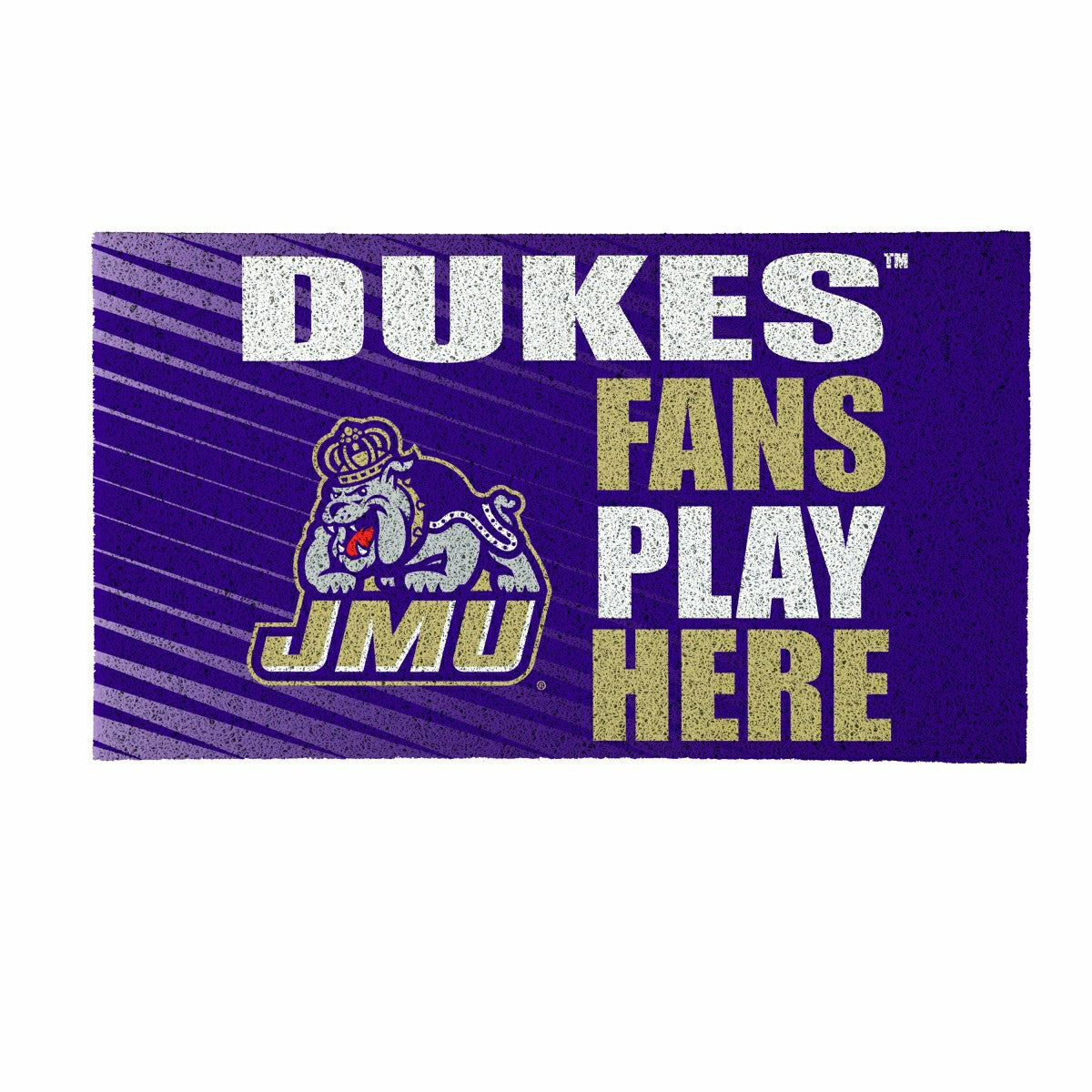 James Madison University Fan Mat, 28"x16" - Collegiate