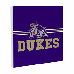 James Madison University Wood Wall Sign, 12x12 - Collegiate Home