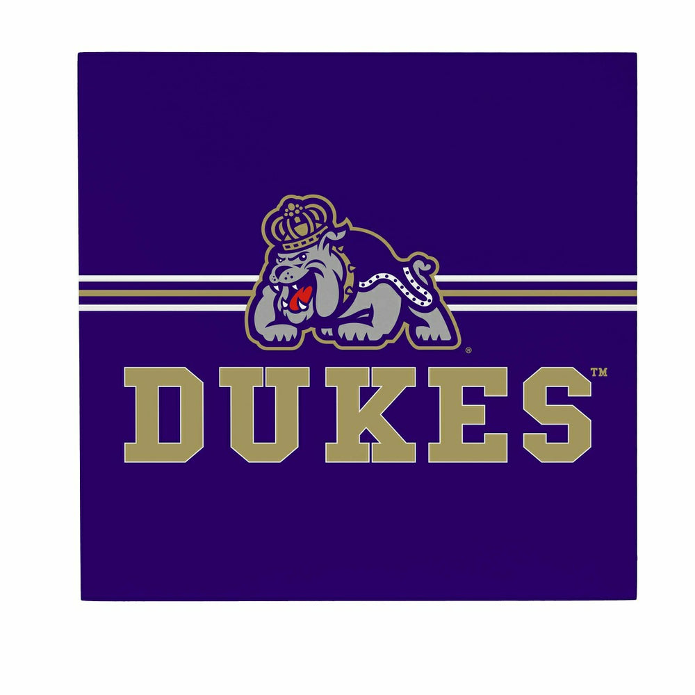 James Madison University Wood Wall Sign, 12x12 - Collegiate Home