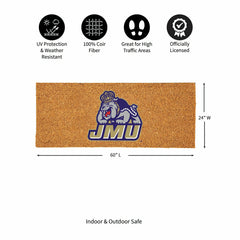 James Madison University Extra Large Full Color Coir Mat, 60"x24" - Collegiate