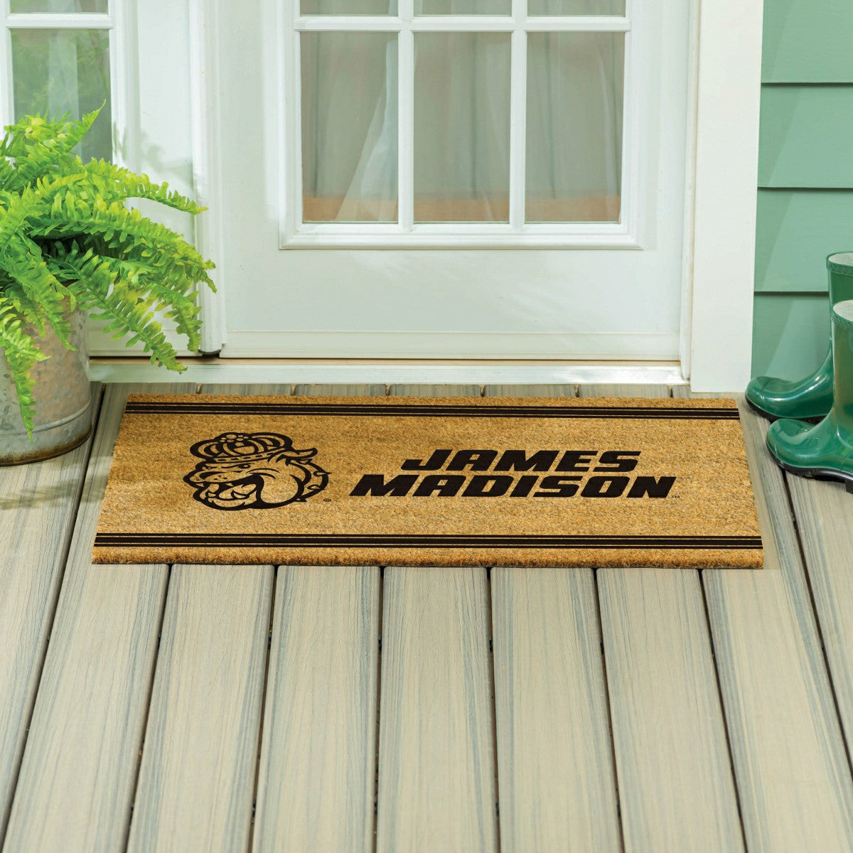 James Madison University Large One Color Coir Mat, 36"x24" - Collegiate