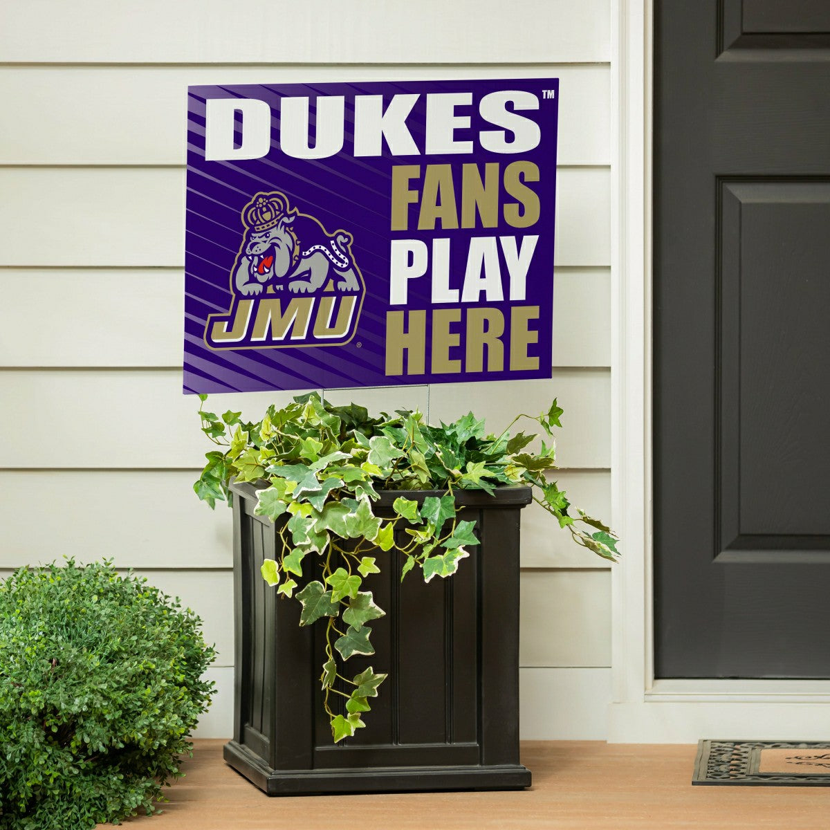 James Madison University Coroplast Yard Sign "Fans Play Here" - Collegiate Home
