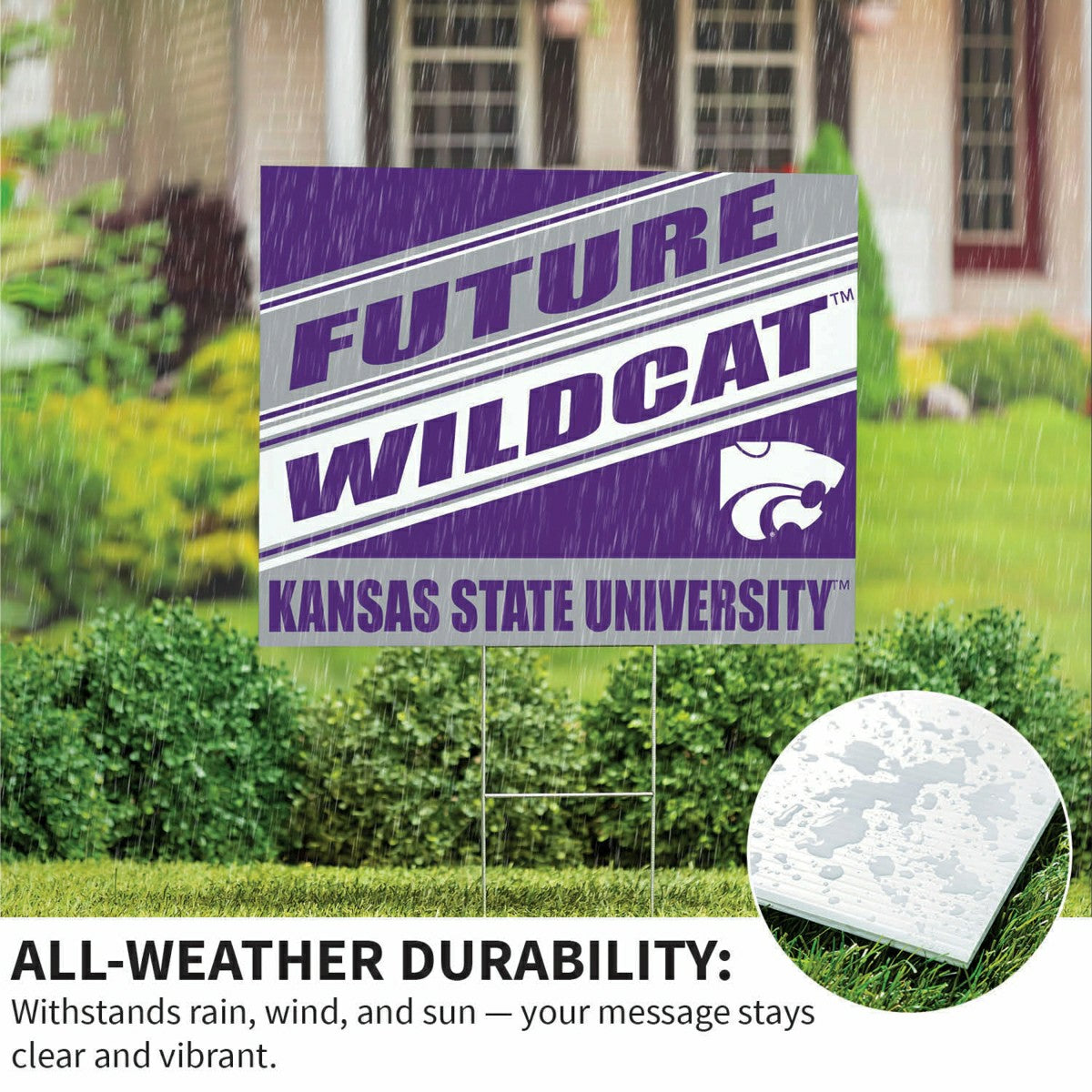 Kansas State University Coroplast Yard Sign, Future Student - Collegiate Home