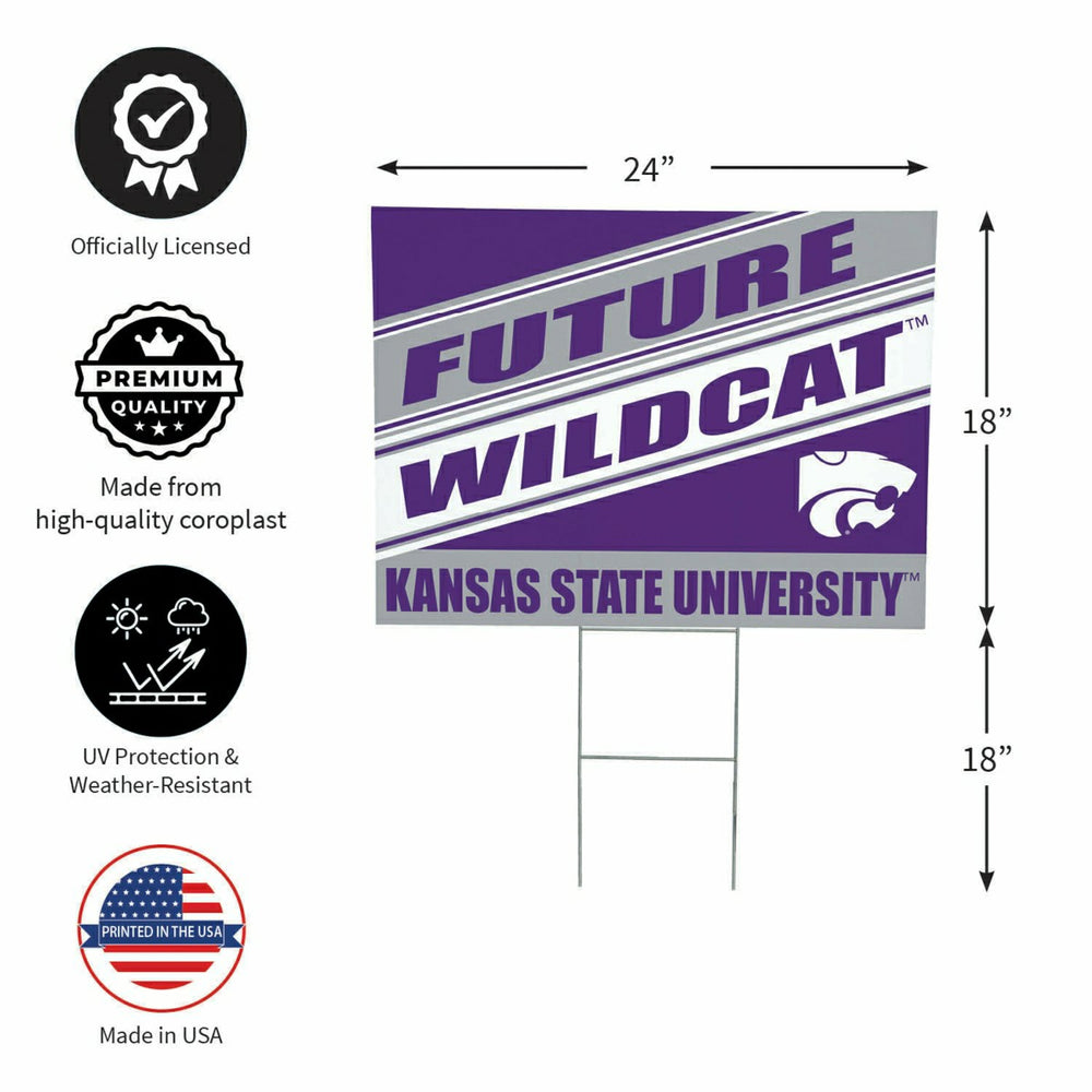 Kansas State University Coroplast Yard Sign, Future Student - Collegiate Home