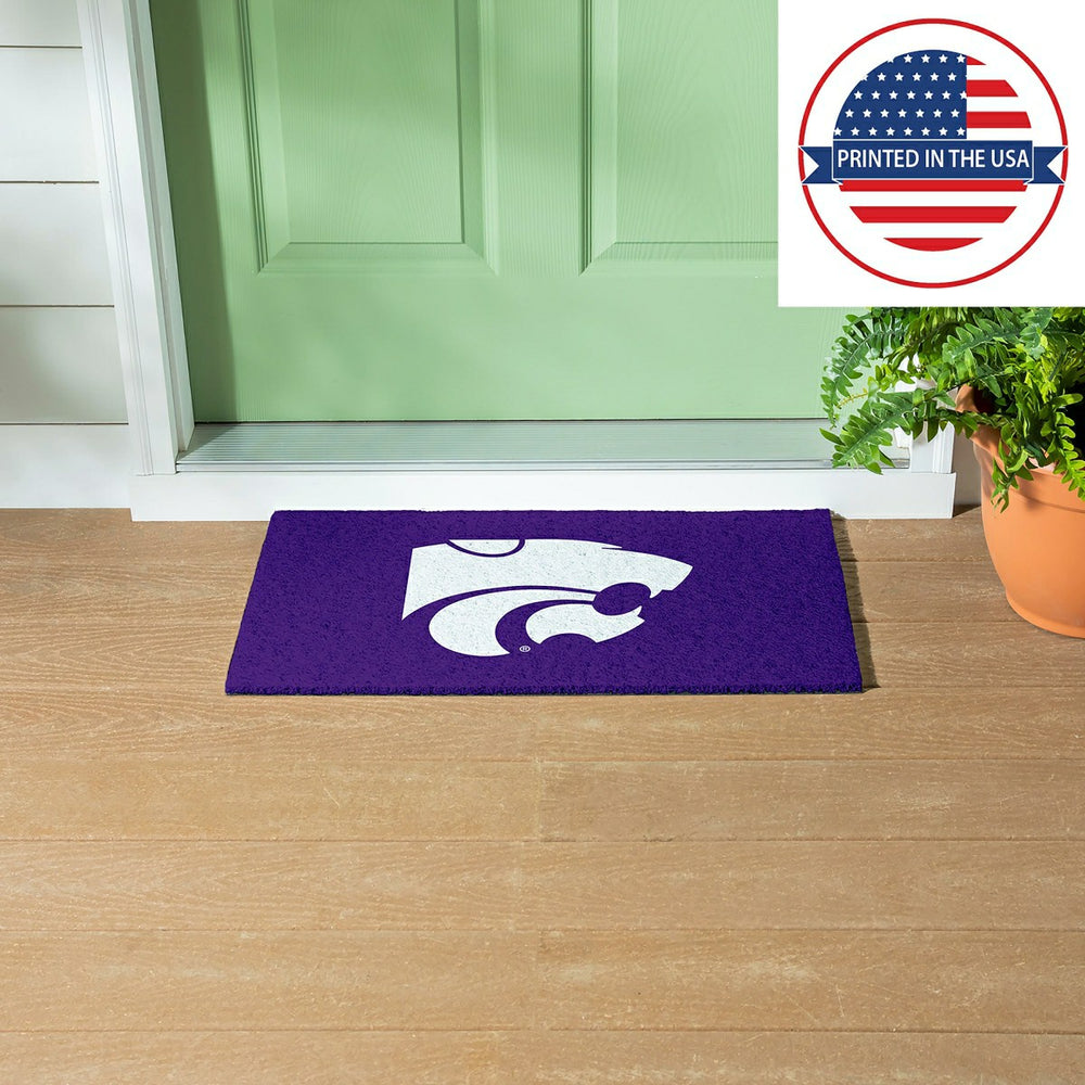 Full Color PVC Mat, 16" x 28", Kansas State University - Collegiate