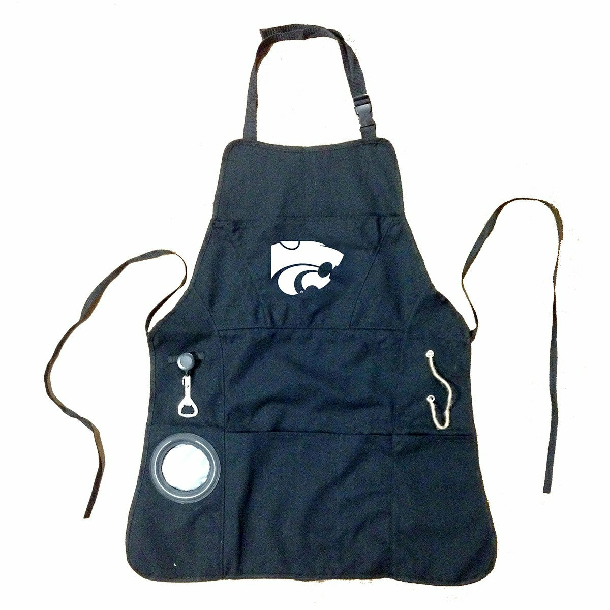 Grill Apron, Black, Kansas State University - Collegiate Home