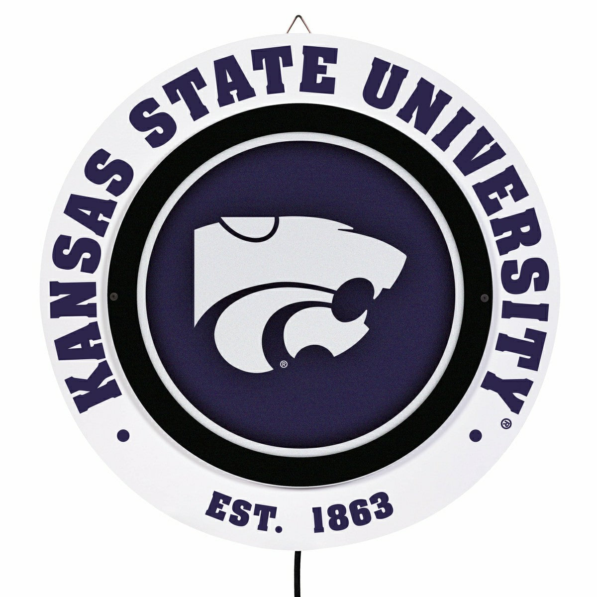 Kansas State University, Metal Lite, Round - Collegiate