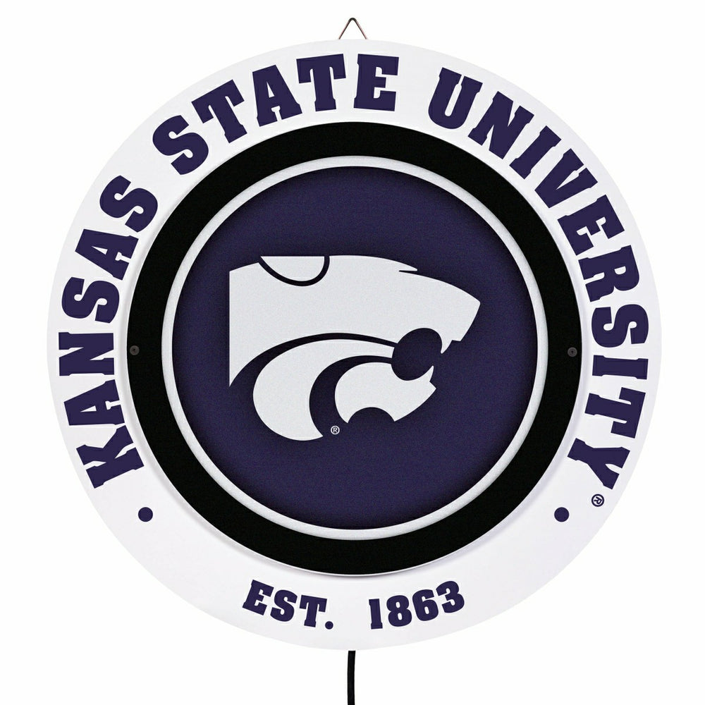 Kansas State University, Metal Lite, Round - Collegiate
