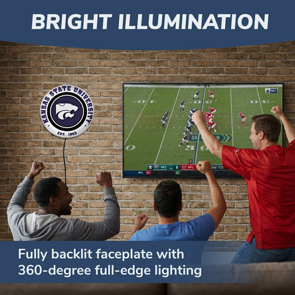 Kansas State University, Metal Lite, Round - Collegiate