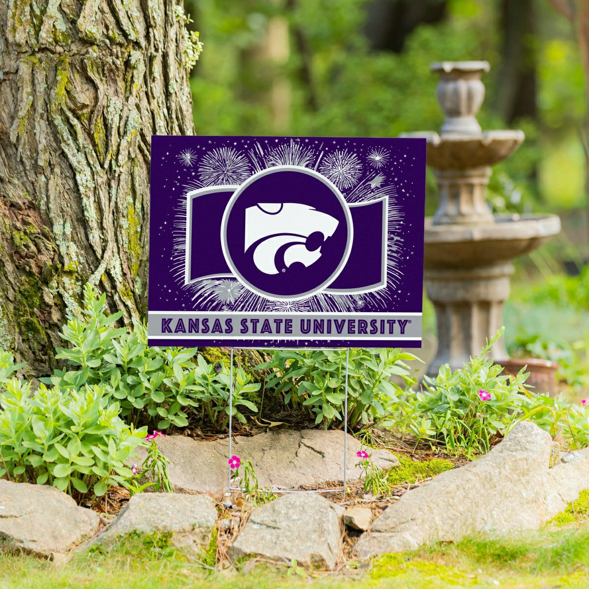 Kansas State University Yard Sign, Patriotic - Collegiate Home