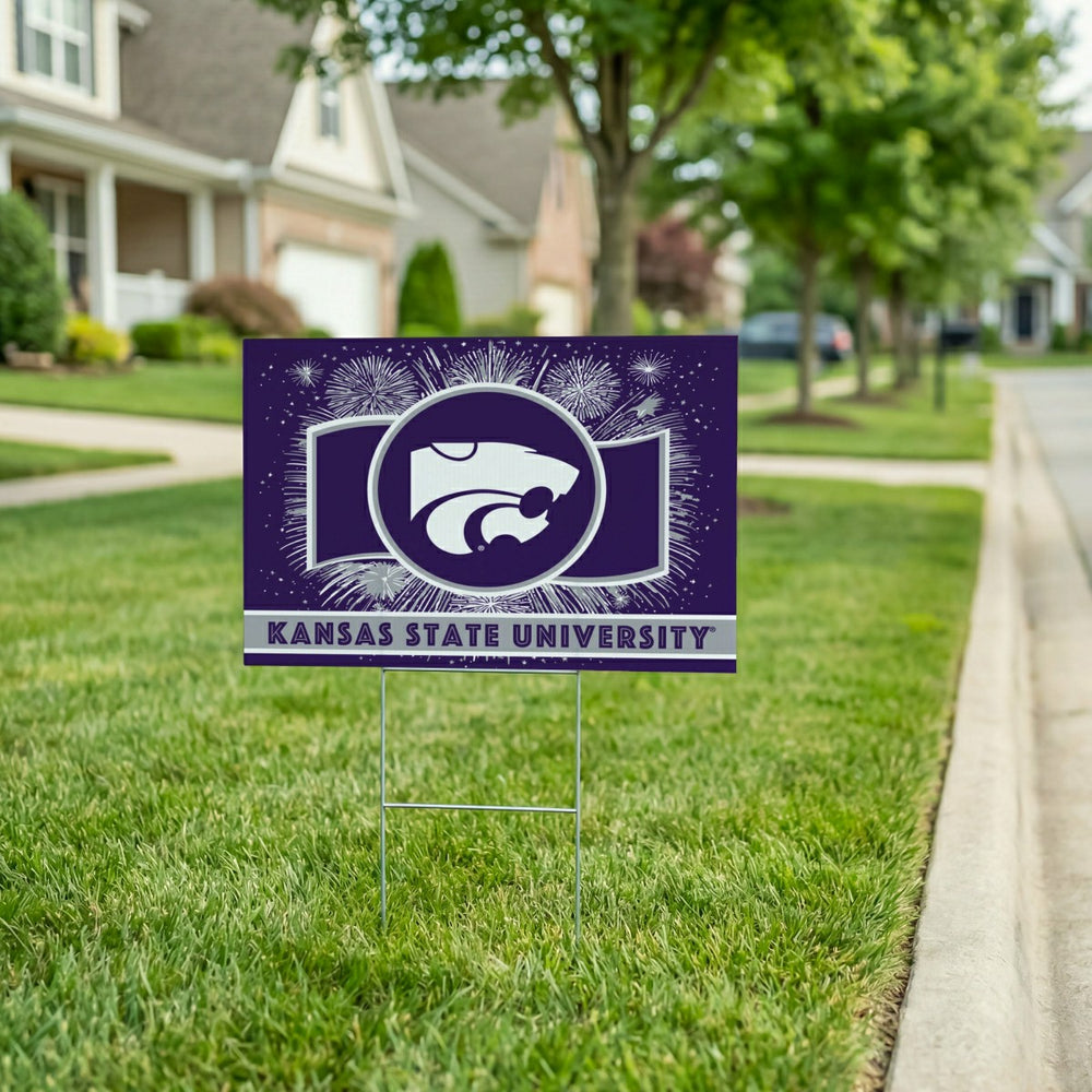 Kansas State University Yard Sign, Patriotic - Collegiate Home