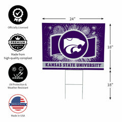 Kansas State University Yard Sign, Patriotic - Collegiate Home