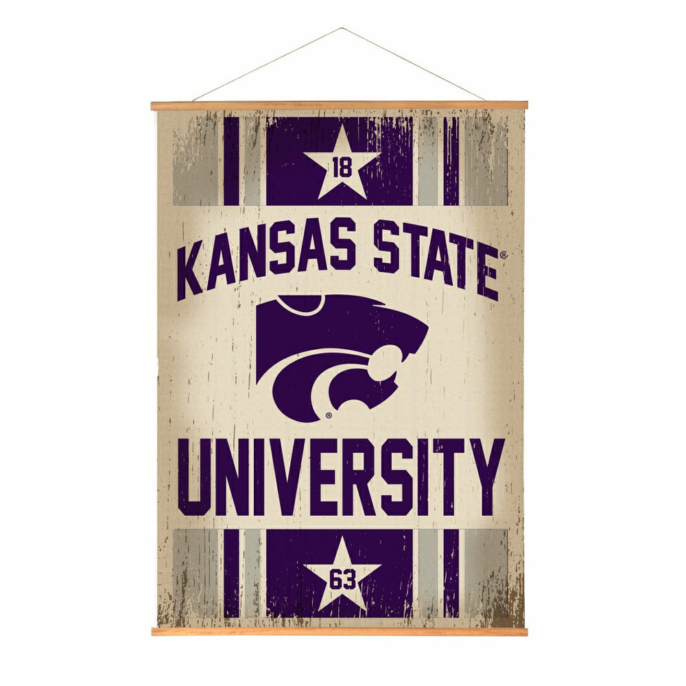 Kansas State University, Canvas Wall Tapestry, Large, 54x36 - Collegiate Home