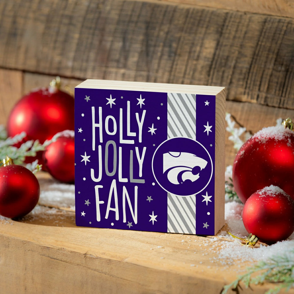 Kansas State University Block, Holiday, 6x6 - Collegiate Home