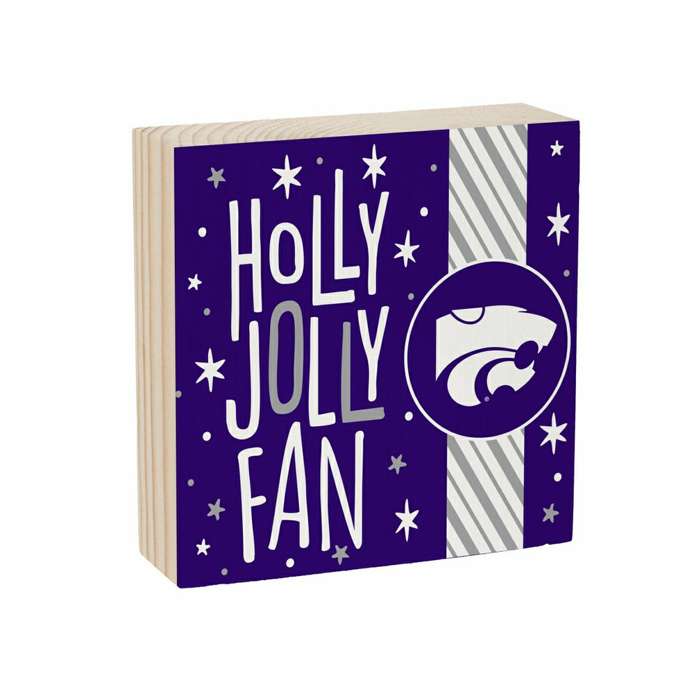 Kansas State University Block, Holiday, 6x6 - Collegiate Home