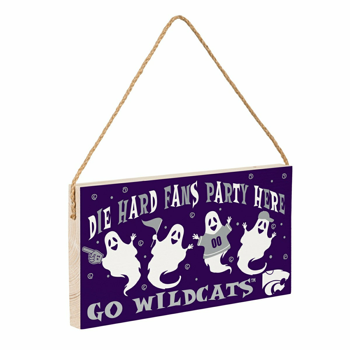Kansas State University Halloween Wood Wall Sign, 6x11 - Collegiate Home