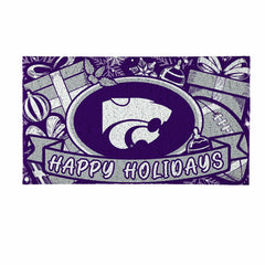 Kansas State University Holiday PVC Mat, 28"x16" - Collegiate