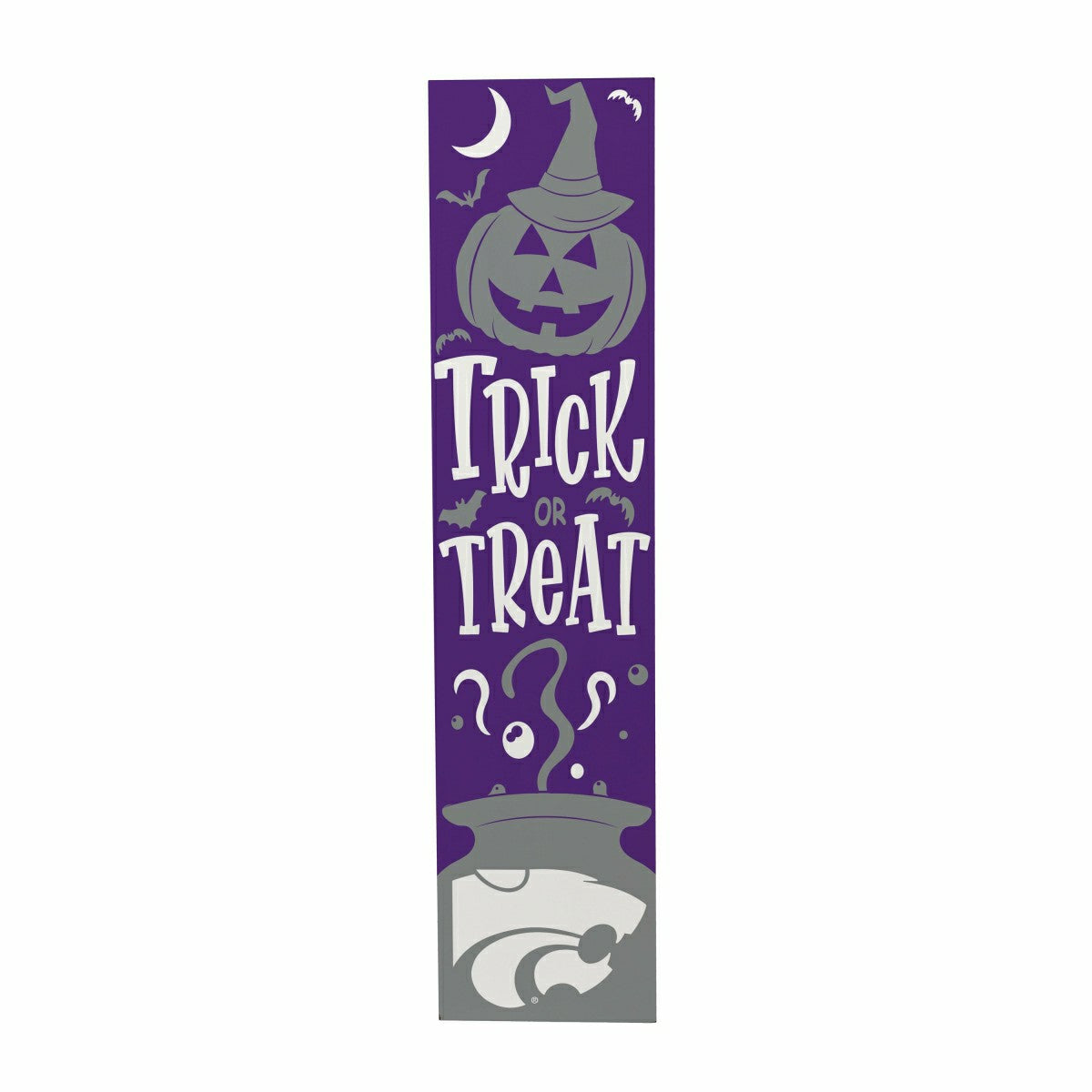 Kansas State University 47" Double Sided Leaner, Halloween - Collegiate Home