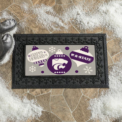 Kansas State University,University of Kansas Holiday Flocked Coir Sass - Collegiate