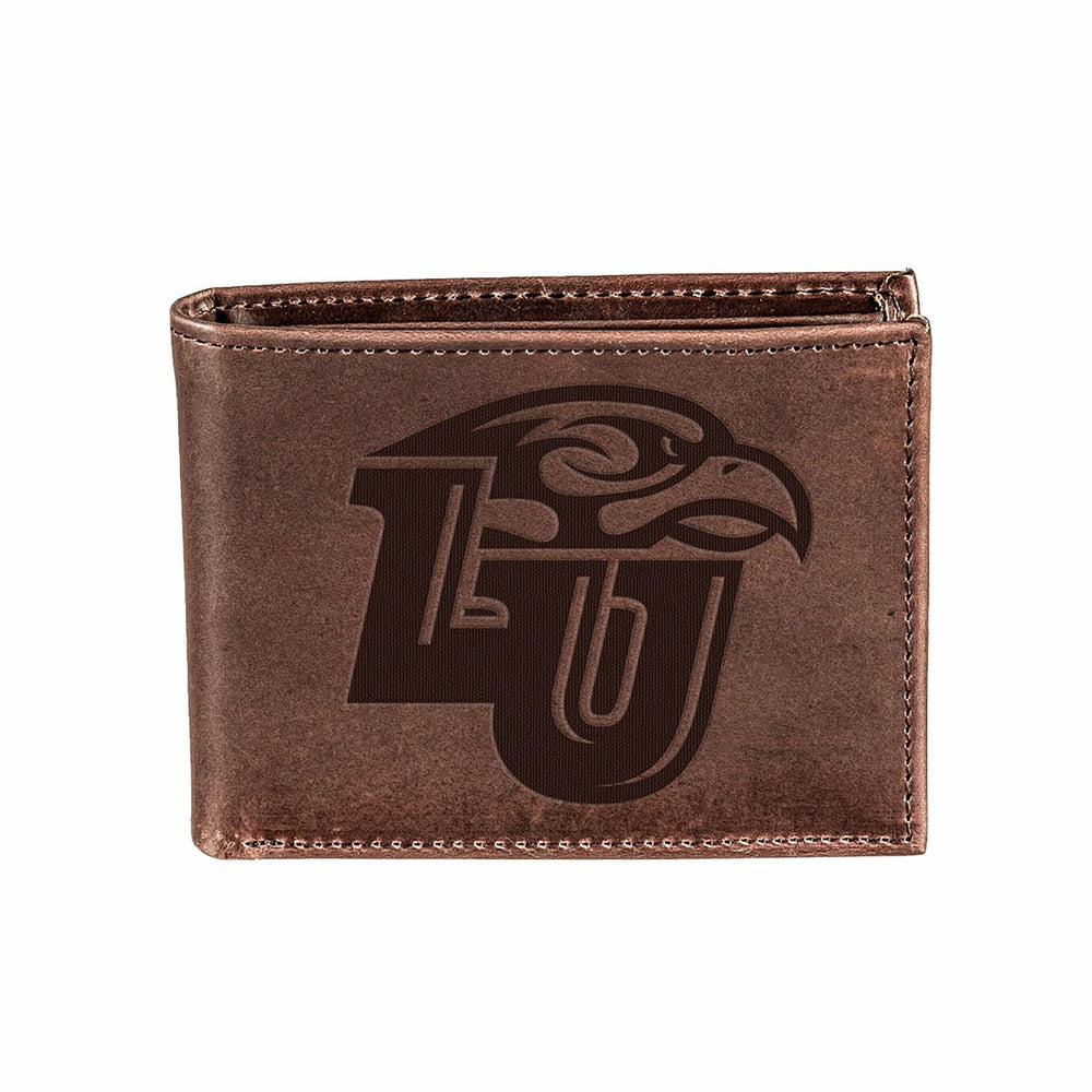 Liberty University, Bi-Fold Wallet, Brown, CH, 100% Genuine Leather - Collegiate Home