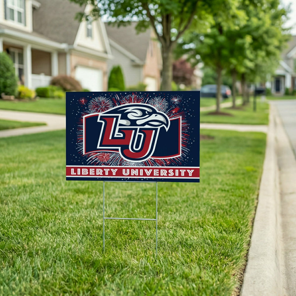 Liberty University Yard Sign, Patriotic - Collegiate Home
