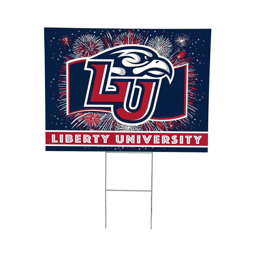 Liberty University Yard Sign, Patriotic - Collegiate Home