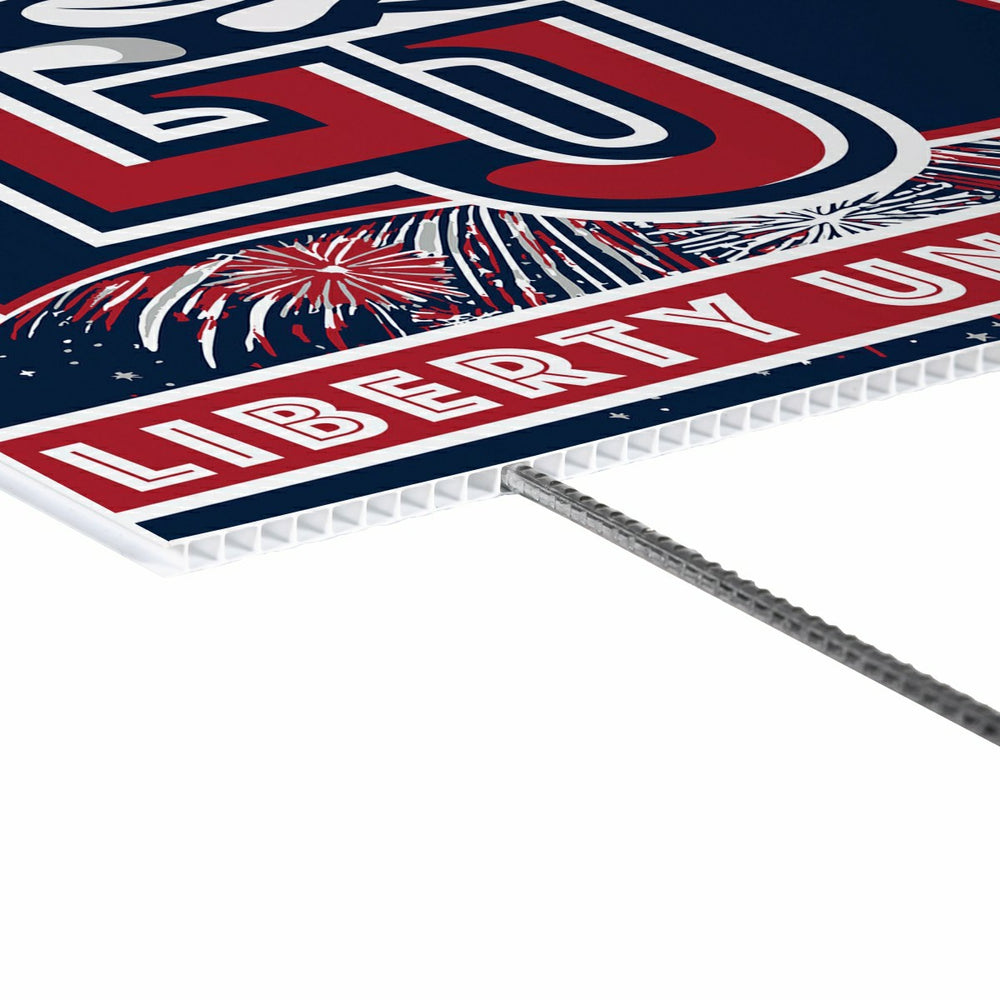 Liberty University Yard Sign, Patriotic - Collegiate Home