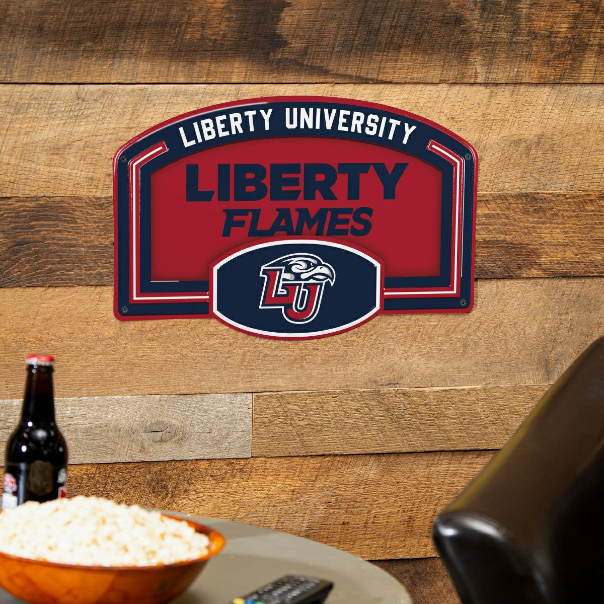 Liberty University USA Embossed Steel Wall Sign, 11" x 17" - Collegiate Home