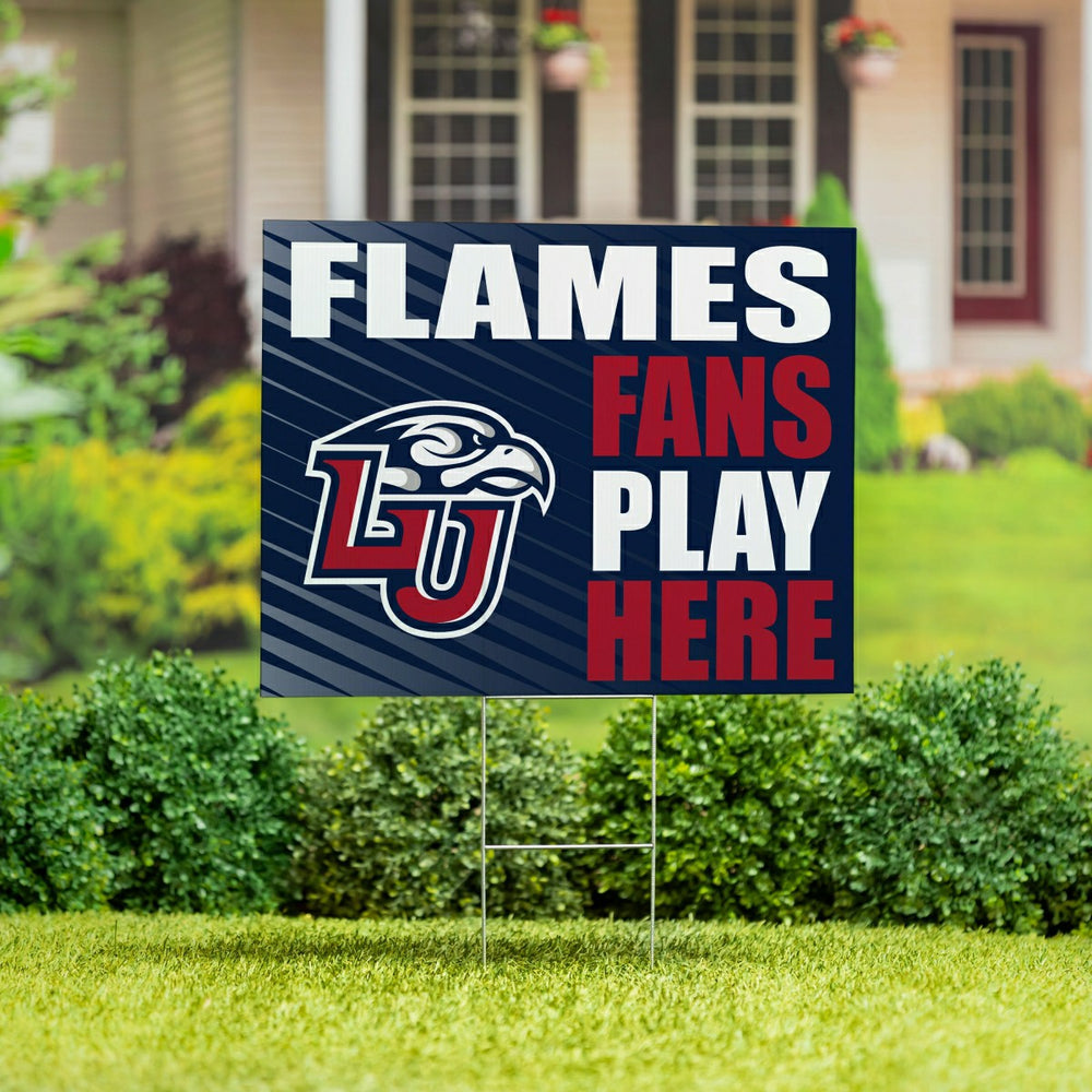 Liberty University Coroplast Yard Sign "Fans Play Here" - Collegiate Home