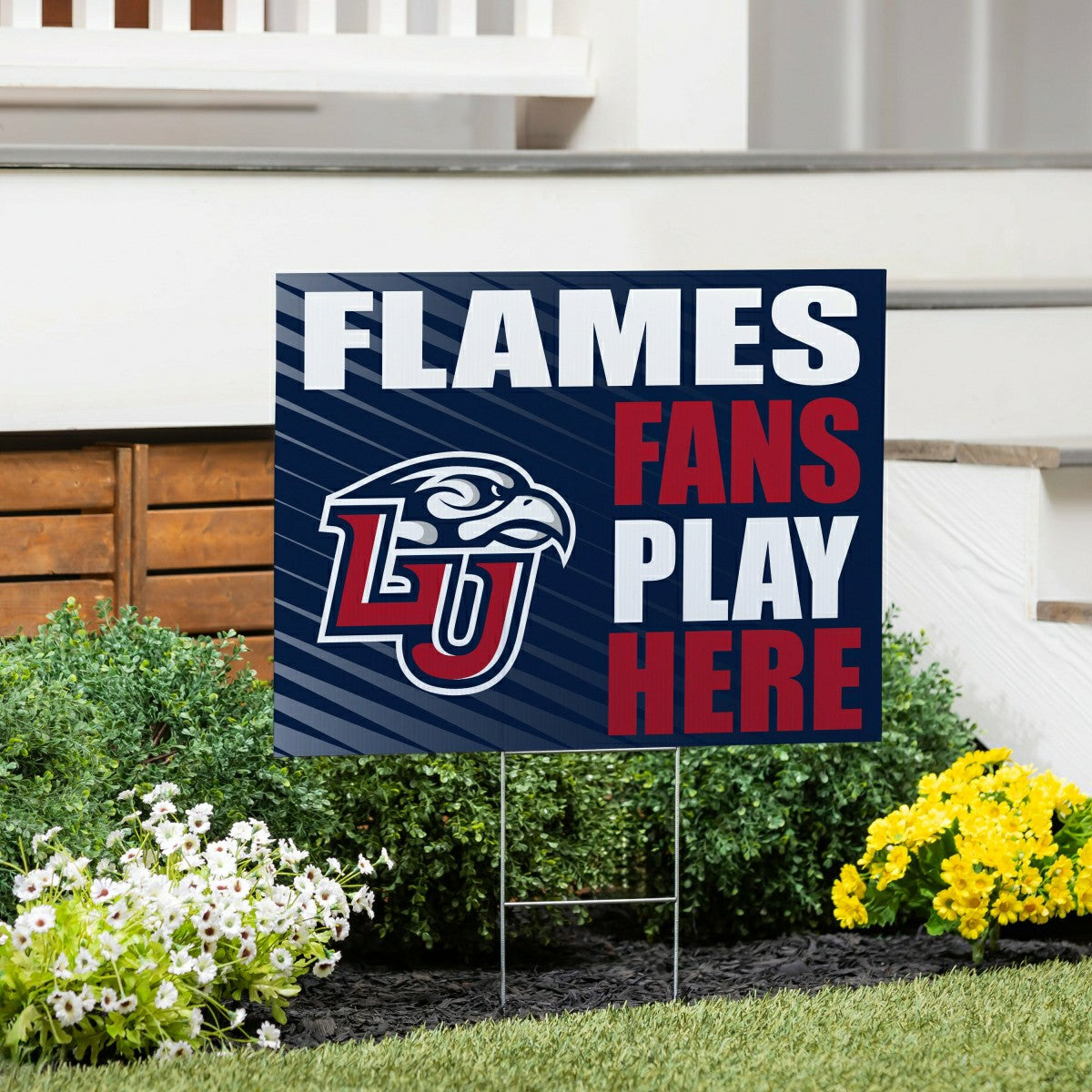 Liberty University Coroplast Yard Sign "Fans Play Here" - Collegiate Home