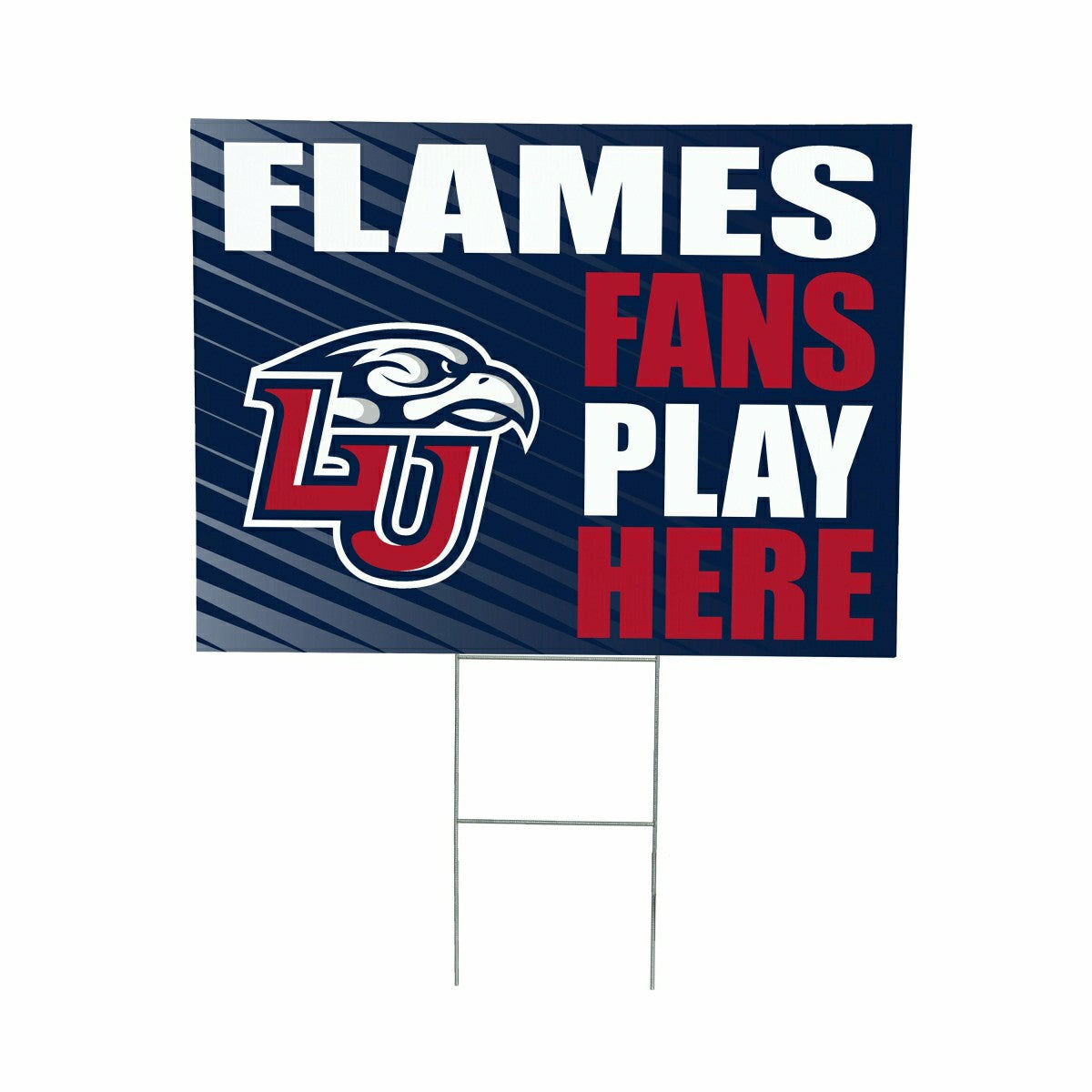 Liberty University Coroplast Yard Sign "Fans Play Here" - Collegiate Home