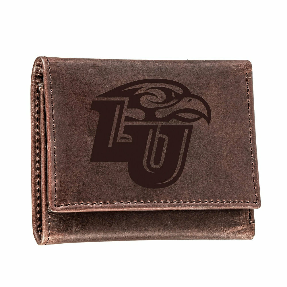 Liberty University, Tri-Fold Wallet, Brown, CH, 100% Genuine Leather - Collegiate Home