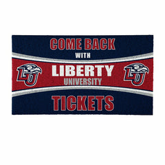 28" x 16" PVC Trapper Mat, Come Back with Tickets, Liberty University - Collegiate