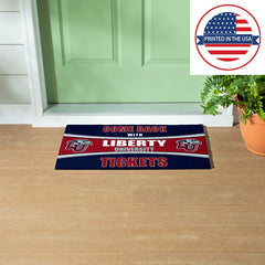 28" x 16" PVC Trapper Mat, Come Back with Tickets, Liberty University - Collegiate