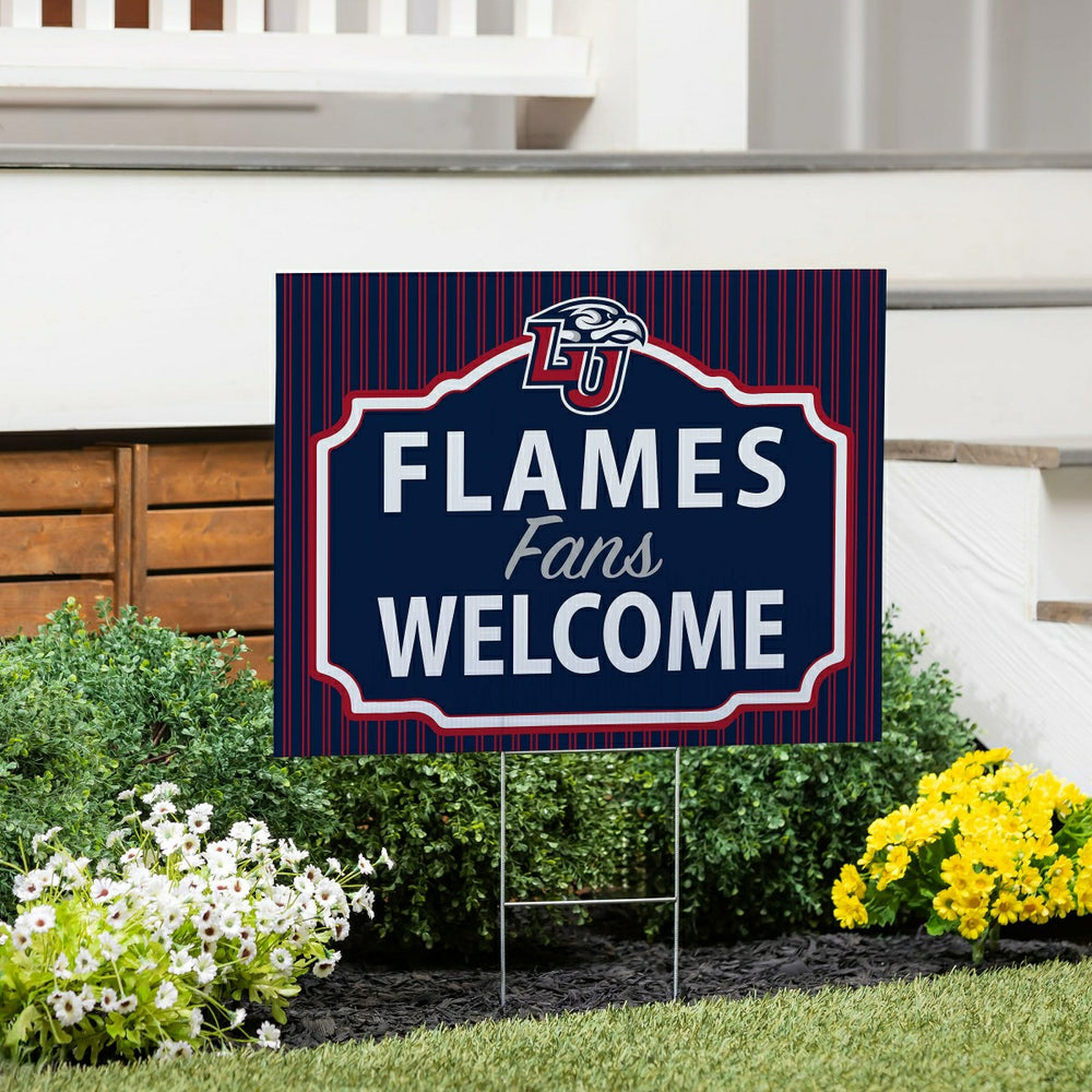 Liberty University Coroplast Yard Sign, "Fans Welcome" - Collegiate Home