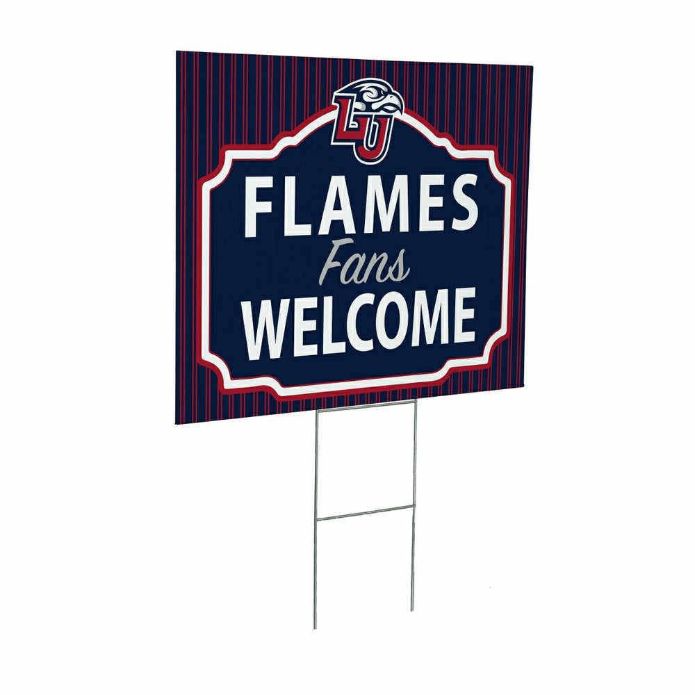 Liberty University Coroplast Yard Sign, "Fans Welcome" - Collegiate Home