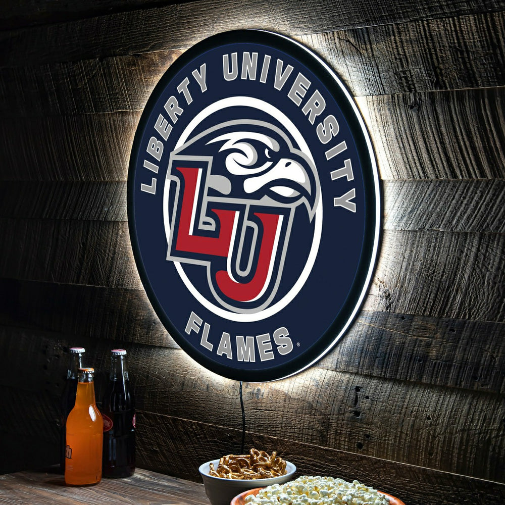 LED Wall Decor, Round, Liberty University - Collegiate Home