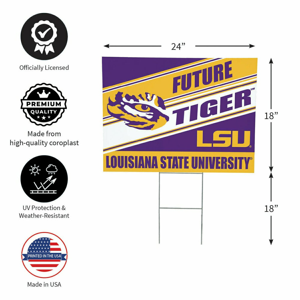 Louisiana State University Coroplast Yard Sign, Future Student - Collegiate Home