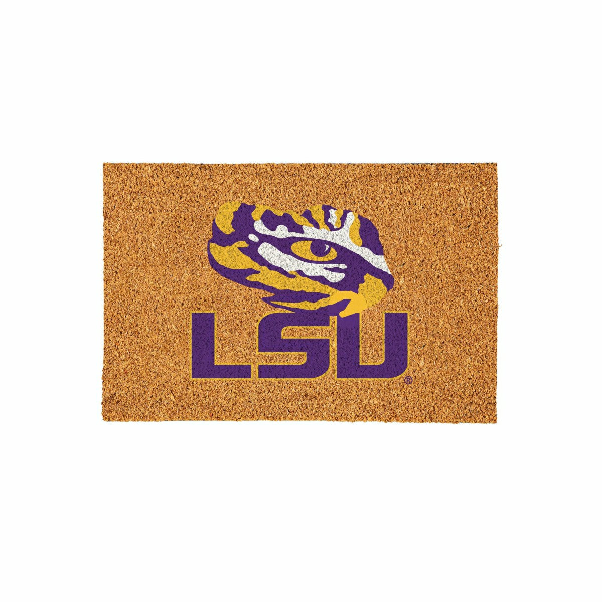 Louisiana State University Large Full Color Coir Mat, 36"x24" - Collegiate