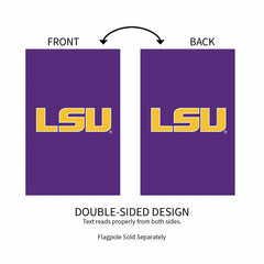 Louisiana State University Applique House Flag - Collegiate Home