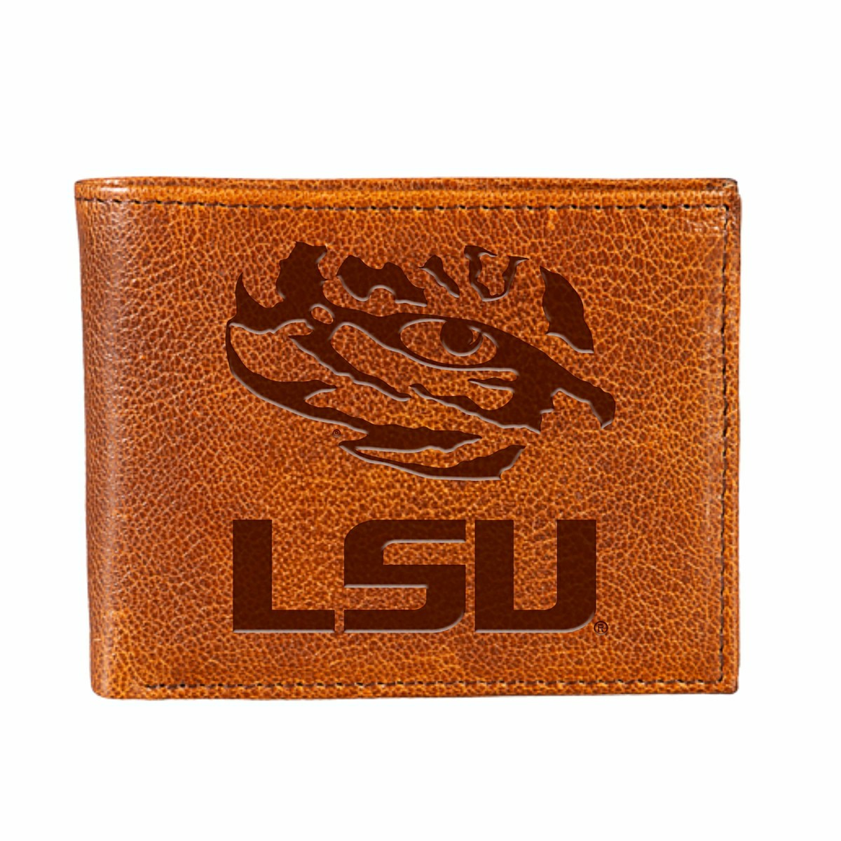 Louisiana State University, Embossed 100% Genuine Tumbled Leather Pass - Collegiate Home