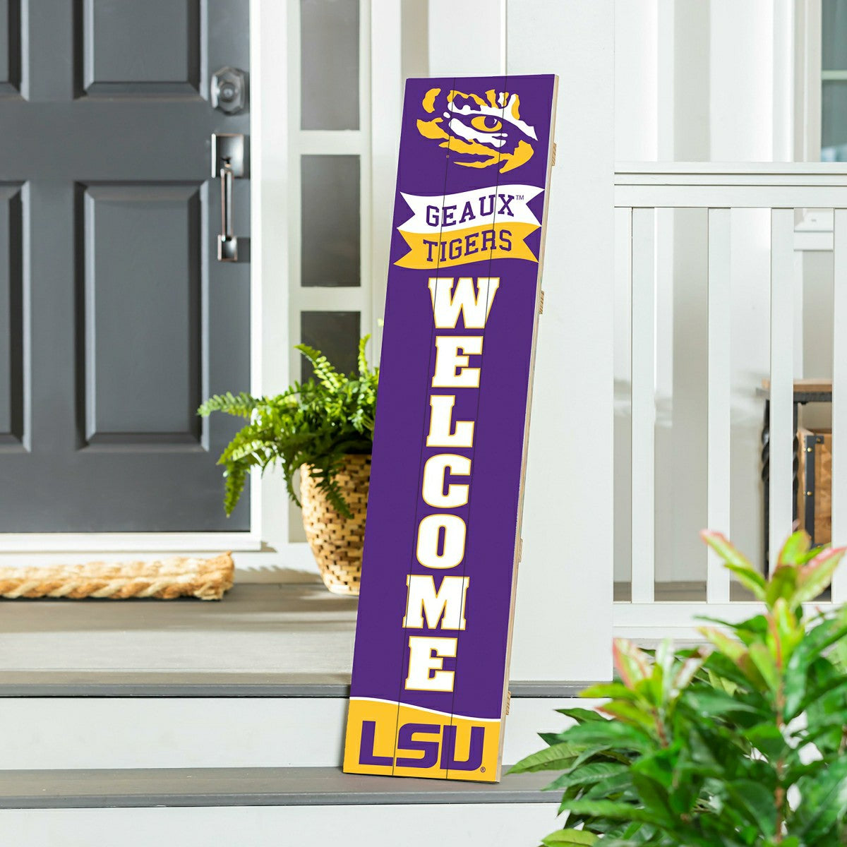Louisiana State University Large Single Sided Leaner, 46" - Collegiate Home