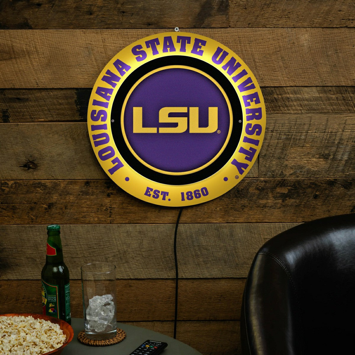 Louisiana State University, Metal Lite, Round - Collegiate
