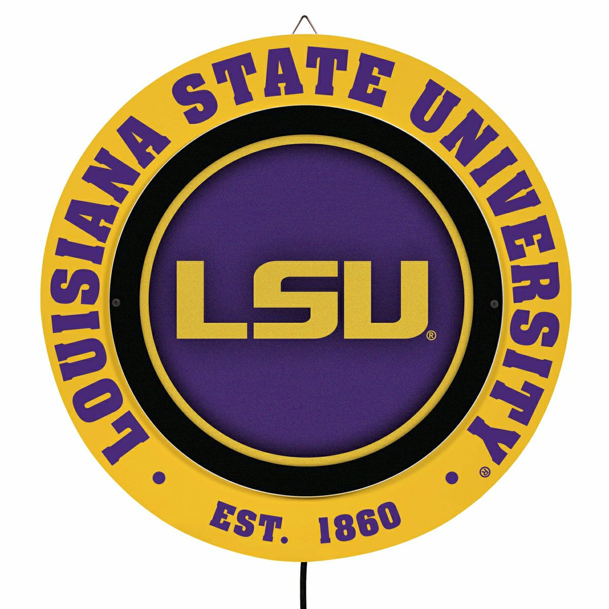 Louisiana State University, Metal Lite, Round - Collegiate