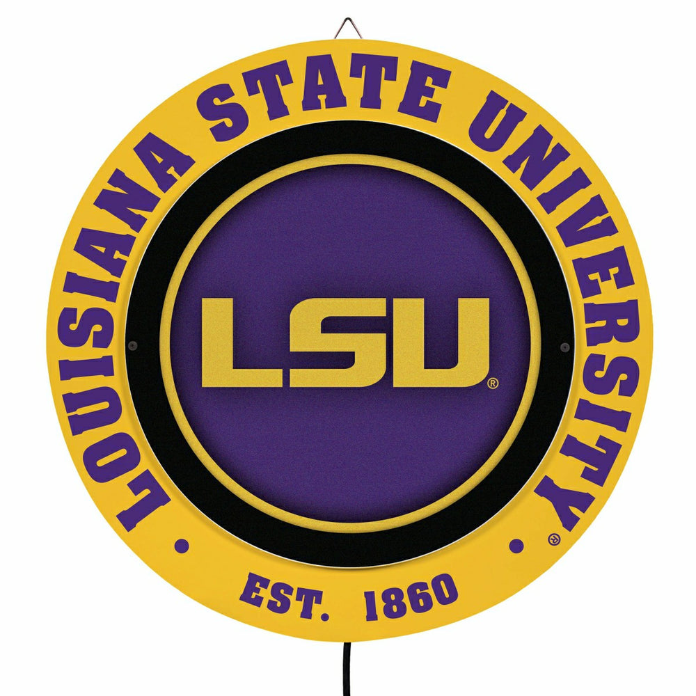 Louisiana State University, Metal Lite, Round - Collegiate