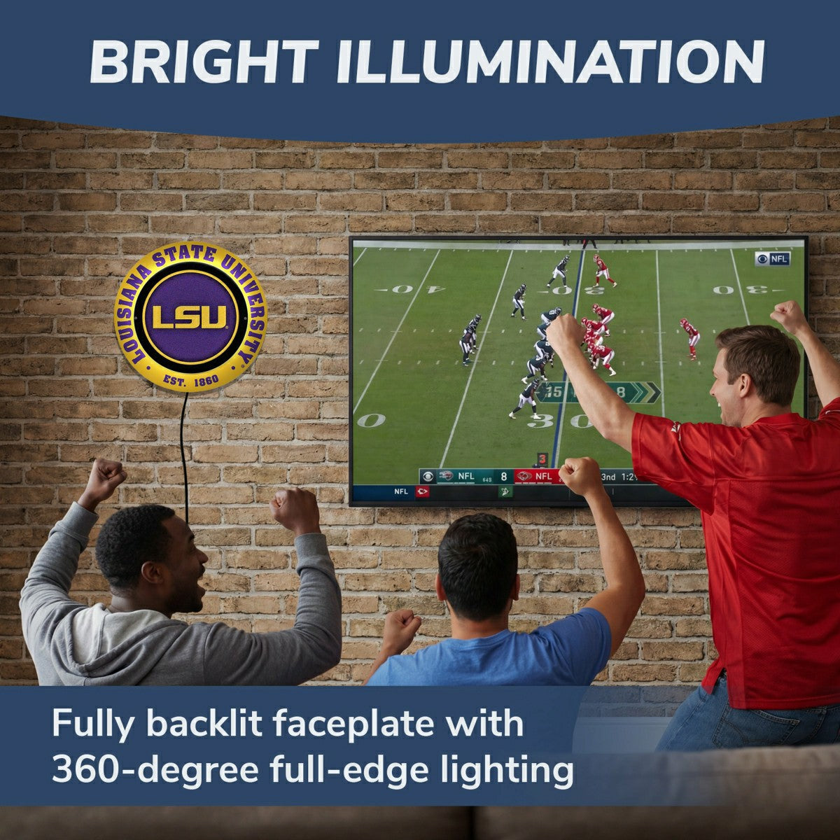 Louisiana State University, Metal Lite, Round - Collegiate