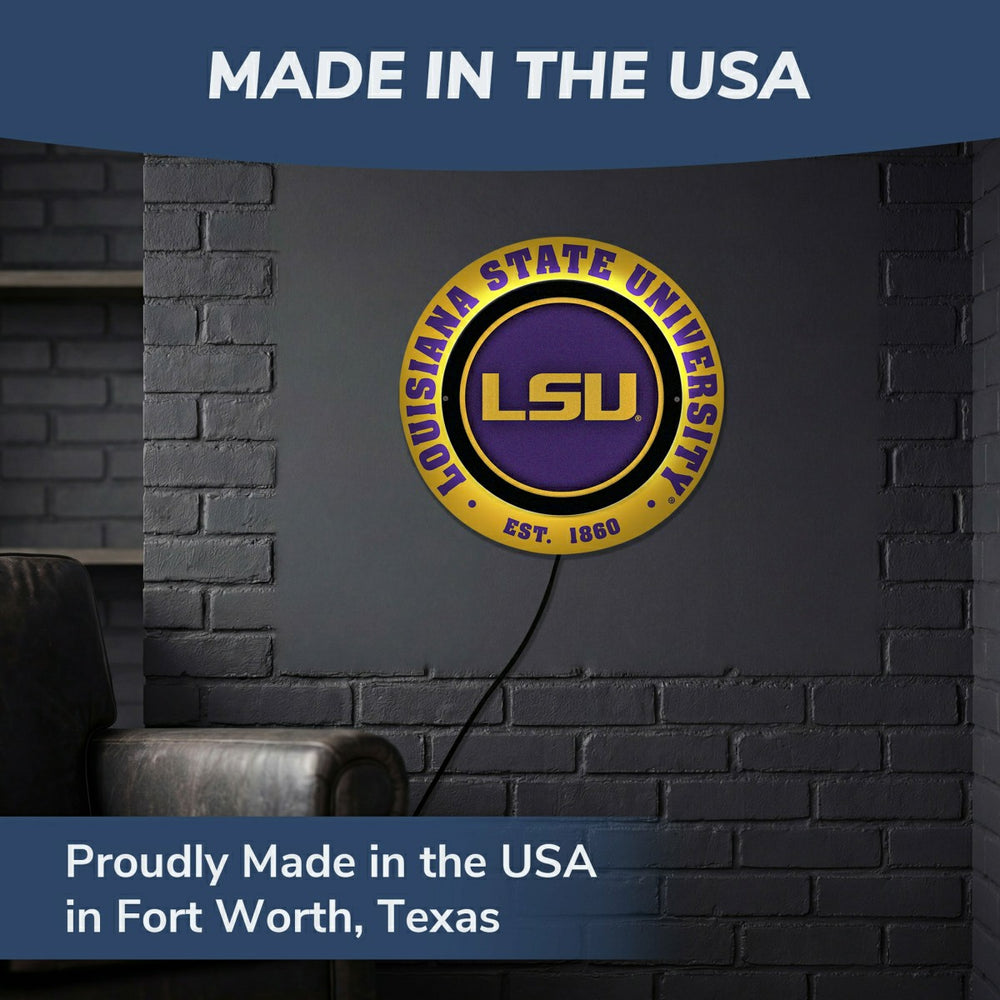 Louisiana State University, Metal Lite, Round - Collegiate