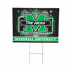 Marshall University Yard Sign, Patriotic - Collegiate Home
