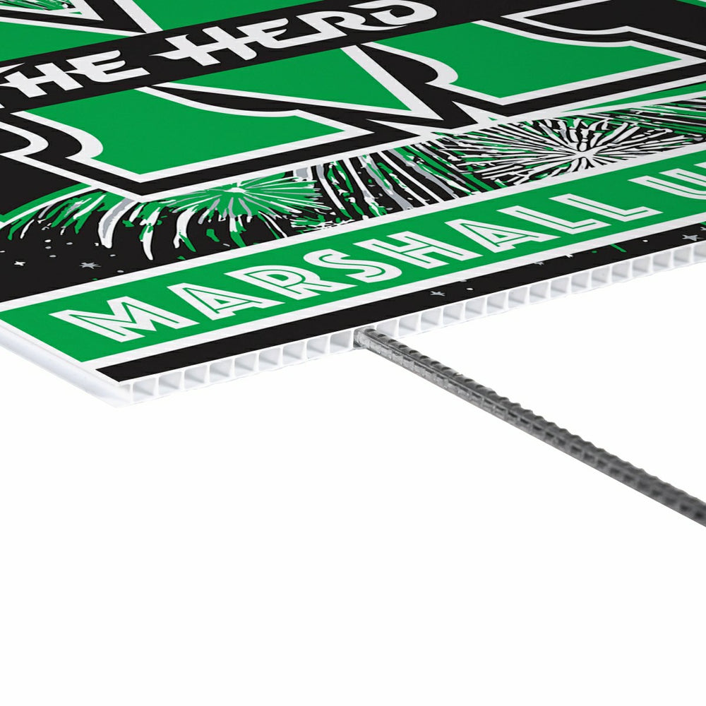 Marshall University Yard Sign, Patriotic - Collegiate Home