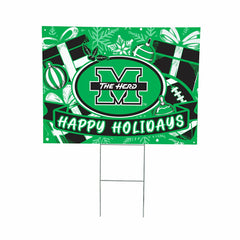 Marshall University Yard Sign, Holiday - Collegiate Home
